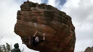 Video thumbnail of Weichei, 7c. Rocklands