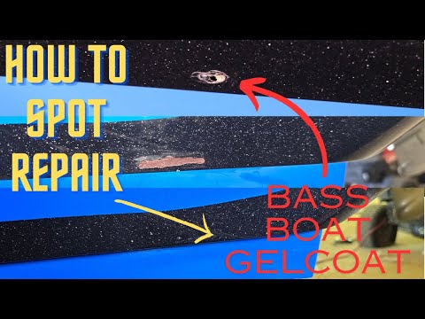 How to Spot Repair BassBoat Gelcoat (glitter repair)