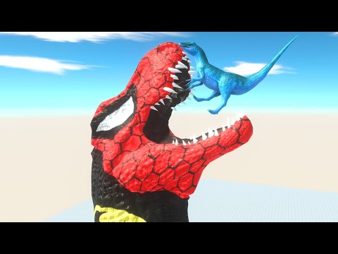 Falling into BAT SPIDER MAN T-Rex - Animal Revolt Battle Simulator