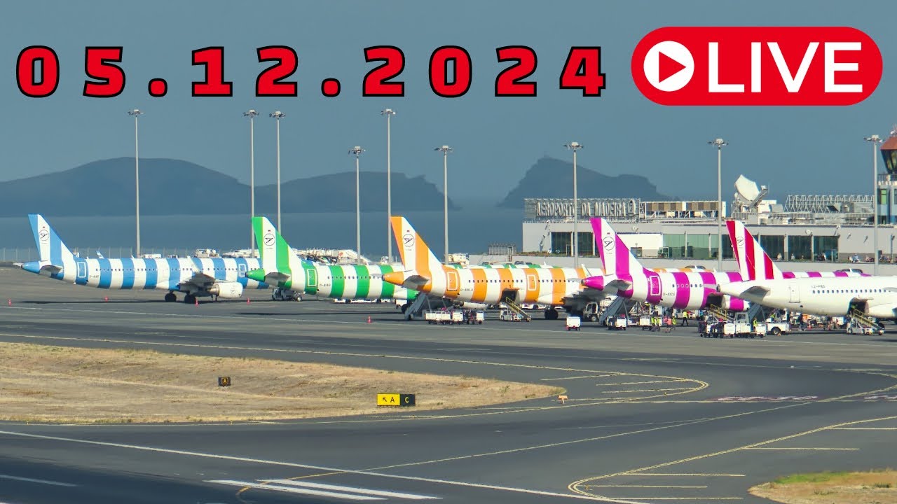 LIVE ACTION From Madeira Island Airport 05.12.2024