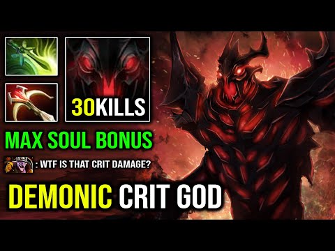 FULL Demonic Right Click Shadow Fiend | Brutal Crit Like a God with Daedalus + Max Soul Buff DotA 2