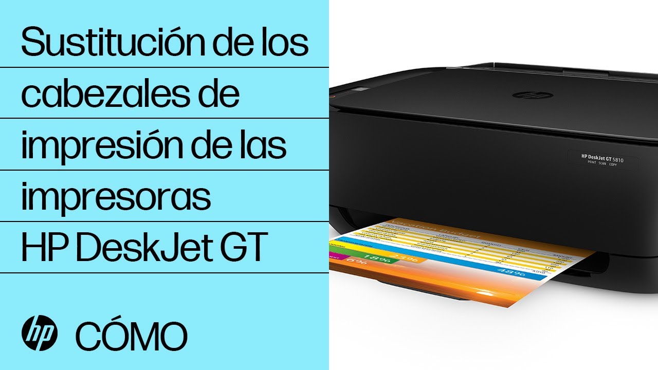 Sustitución de los cabezales de impresión de las impresoras HP DeskJet GT | HP DeskJet | HP Support