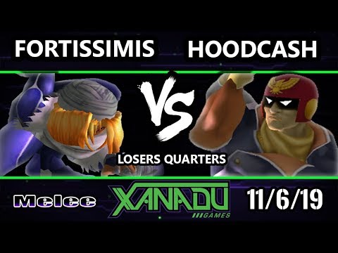 S@X 327 SSBM - fortissimis (Sheik) Vs. Hoodcash (Captain Falcon) Smash Melee Losers Quarters