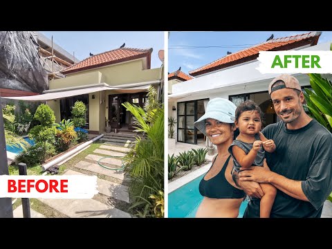 Building our DREAM VILLA in BALI (BEFORE and AFTER will blow your mind)