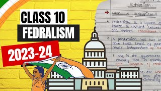 CBSE Class 10 Civics Democratic Politics -II Chapter 2 Federalism( Session 2023-2024)