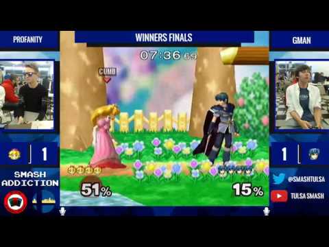 Smash Addiction 59 - Profanity (Peach) vs Gman (Marth) - Singles Winners Finals