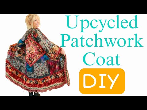 How To Turn an Old Dress Into a Boho Patchwork Coat