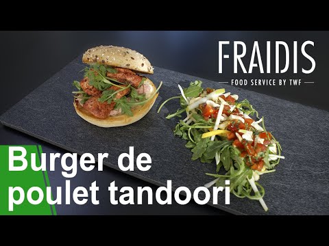 Recette burger poulet tandoori