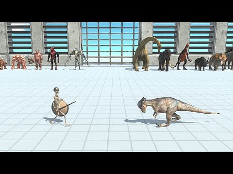 INFERNALS VS HERBIVORE DINOSAURS +PREHISTORIC MAMMALS - Animal Revolt Battle Simulator