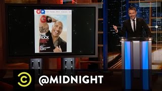Dwayne Johnson's GQ Cover - Look at That Comedy Bicep - @midnight with Chris Hardwick