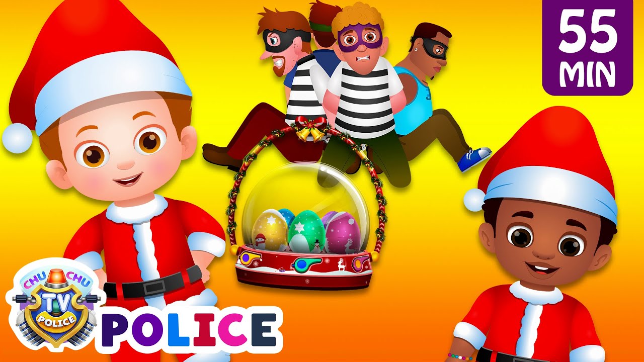 ChuChu TV Police - Saving The Christmas Surprise Eggs Gifts + More ChuChu TV Police Episodes