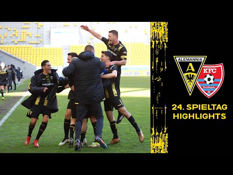 Highlights 24. Spieltag 2021/22: Alemannia Aachen - KFC Uerdingen