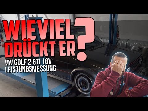 HOW DEEP? // VW GOLF 2 GTI 16V - WIEVIEL DRÜCKT ER? - LEISTUNGSMESSUNG