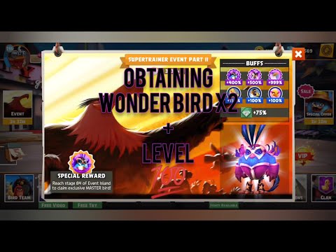 Angry Birds Evolution: Obtaining Wonder Bird x2 + LEVEL 💯