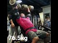ダンベルショルダープレス76.5kg #筋トレ #筋肉 #ボディメイク #ショルダープレス #ウェイトトレーニング