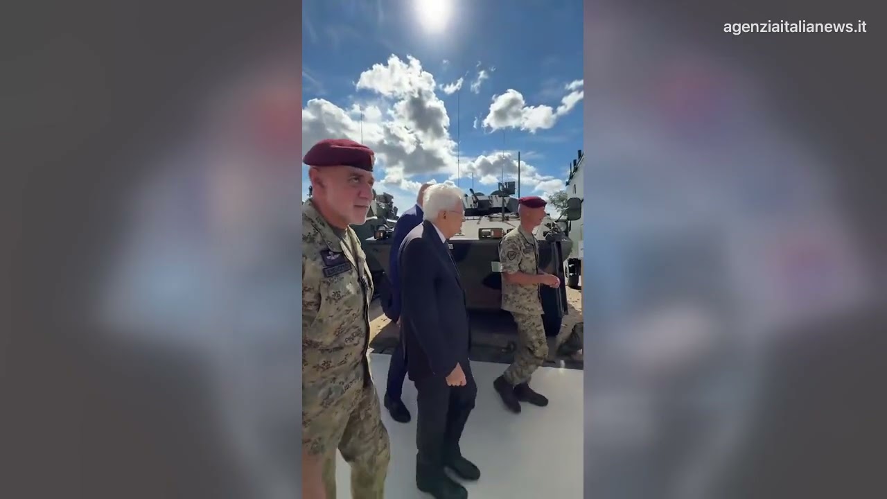IL PRESIDENTE MATTARELLA ASSISTE ALL’ESERCITAZIONE “AEGIS 26” DELL’ESERCITO ITALIANO A MONTE ROMANO