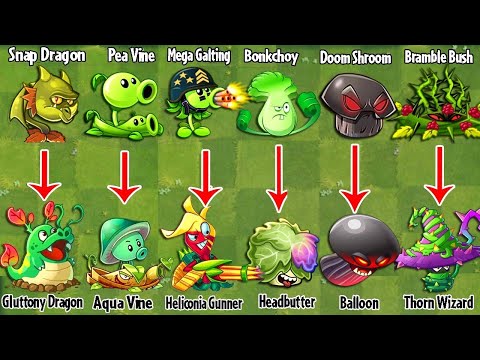 Random 6 Best PEA & Support Plants Battlez Who WIII WIn? - PVz 2 Plant vs Plant