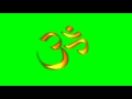 Om Symbol Green Screen