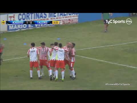 Acassuso: 3 - Talleres: 1 / Los goles