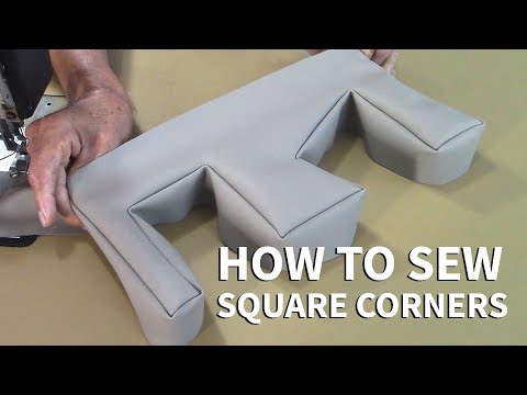 How to Sew Square Corners - Upholstery Basics   Automotive upholstery