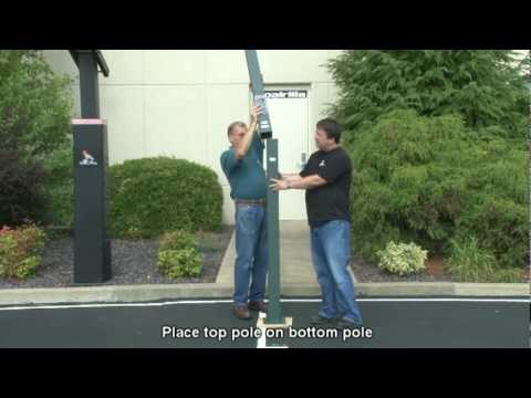 Goaliath and Silverback Two Piece Swedge Pole Assembly