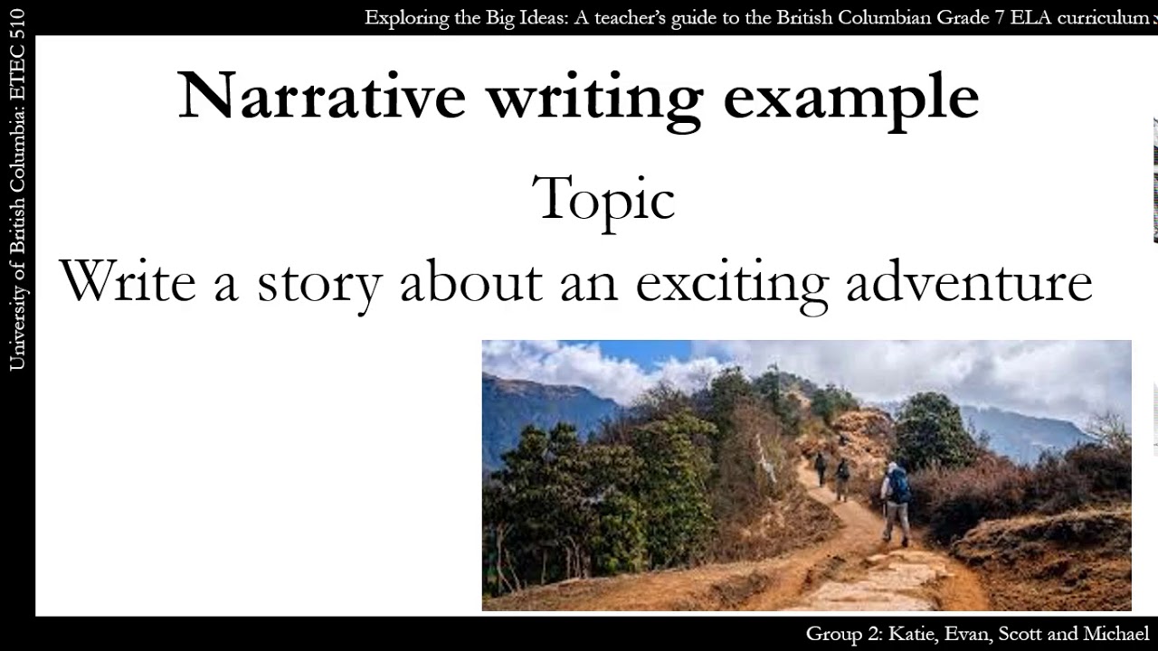 Introduction to Narrative writing