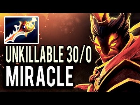 NEW UNKILLABLE RAID BOSS Ember Spirit 30 Kills 1k GPM by Miracle- ► Please Kill Me !!! 7.06 Dota 2