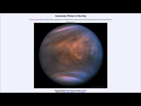 2020 September 15 - Biomarker Phosphine Discovered in the Atmosphere of Venus