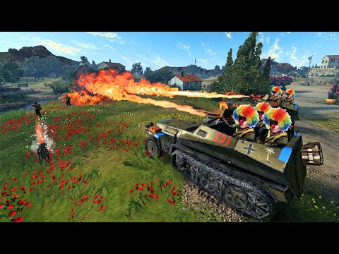 The Clowncar Recipe: 1 Panzerpioneer, 1 flammenwerfer and 1 Halftrack Then In Oven For 5 min!