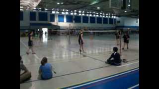 preview picture of video 'Romeoville vs Plainfield South Girls Badminton'