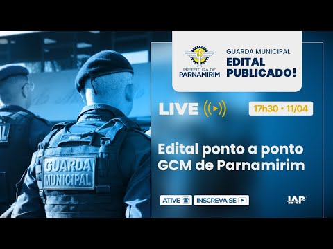 Banner de capa do material gratuito Edital ponto a ponto GCM de Parnamirim 2024