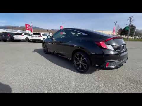 2019 Honda Civic Coupe Sport Manual in Black for sale at Murray Honda in Chilliwack, BC
