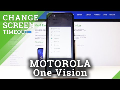 Motorola One Vision   Screen Timeout