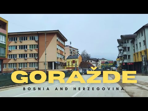 Driving in Gorazde, Bosnia and Herzegovina | Vožnja kroz Goražde 4K
