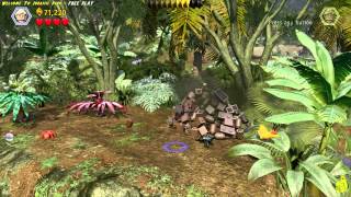Lego Jurassic World: Level 2 Welcome To Jurassic Park FREE PLAY (All Collectibles) - HTG