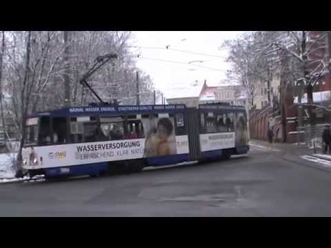 Die Straßenbahn in Görlitz am 24.1.2015