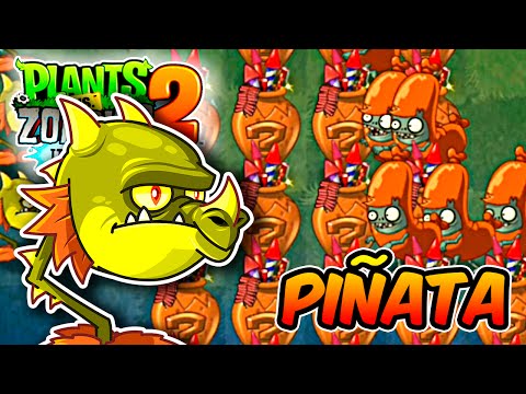 plants vs zombies 2 -  piñata party - (festa piñata) quebra vasos zombies