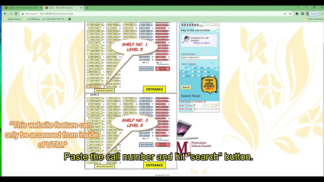 UTM digital library Workshop
