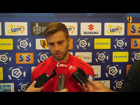 Daniel Dziwniel przed meczem Korona Kielce - Śląsk Wrocław (26.09.2019)
