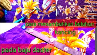 Download lagu Cara membuat tempat belahan kancing pada baju daster/Busui mp3