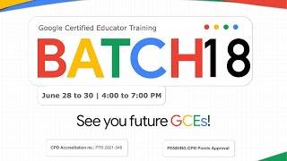 Google Certified Educators Training | Session 01 Part 01