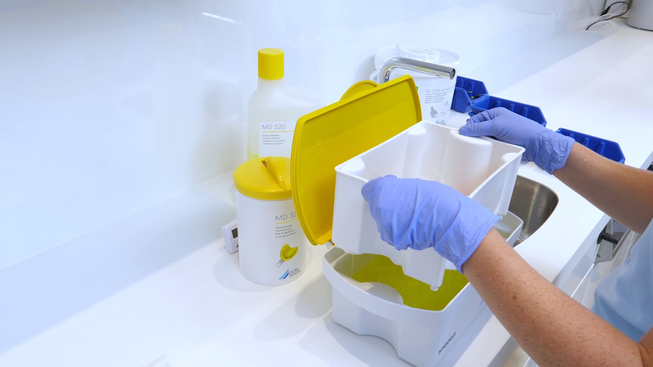 Désinfection avec bacs Hygobox