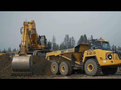 Liebherr 974 Excavator Loading 4-Axle Trucks | Mining In Motion 4K - Labrianidis Mining