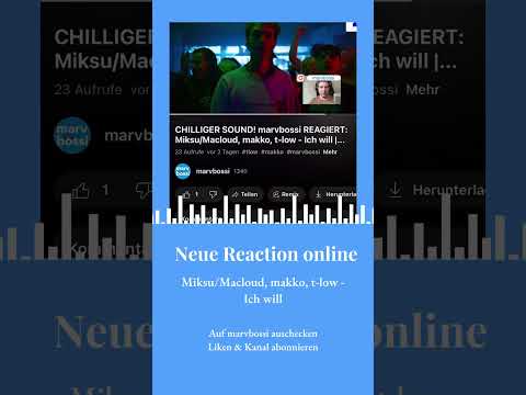 CHILLIGER SOUND! Checkt die #reaction zu #Miksu #Macloud #makko #tlow #Ich will auf @marvbossi