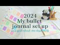 2024 My bullet journal set up. මාත් එක්ක 2024 බුලට් ජර්නල් එක ප්ලෑන