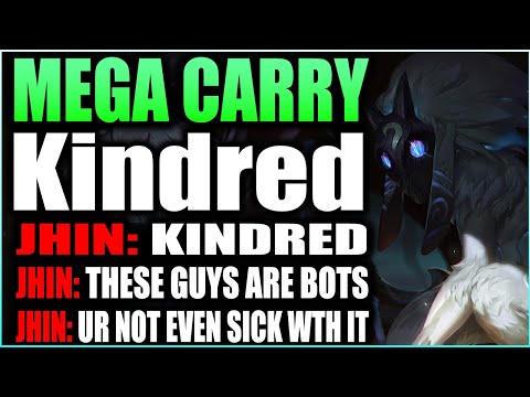 Mega Cary Kindred Tilts The Enemy Team Into Oblivion! (Anti Mage Kindred Carry!) - League Of Legends