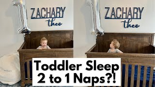 DROPPING To ONE Nap! Transitioning from 2 to 1 Naps for Toddler!