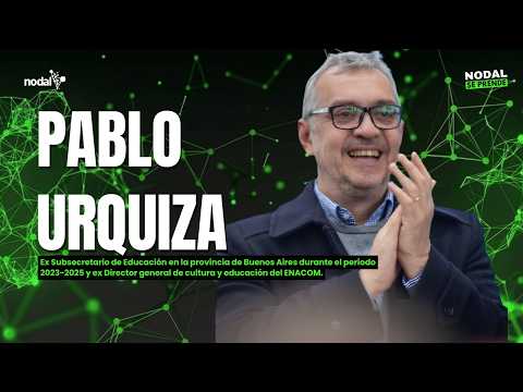 Pablo Urquiza. Ex Subsecretario de Educación en la provincia de Buenos Aires.