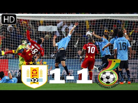 Uruguay vs Ghana 1-1 (4-2 pens) All Goals & Highlights 02/07/2010 (Quarter-finals) World Cup 2010 HD