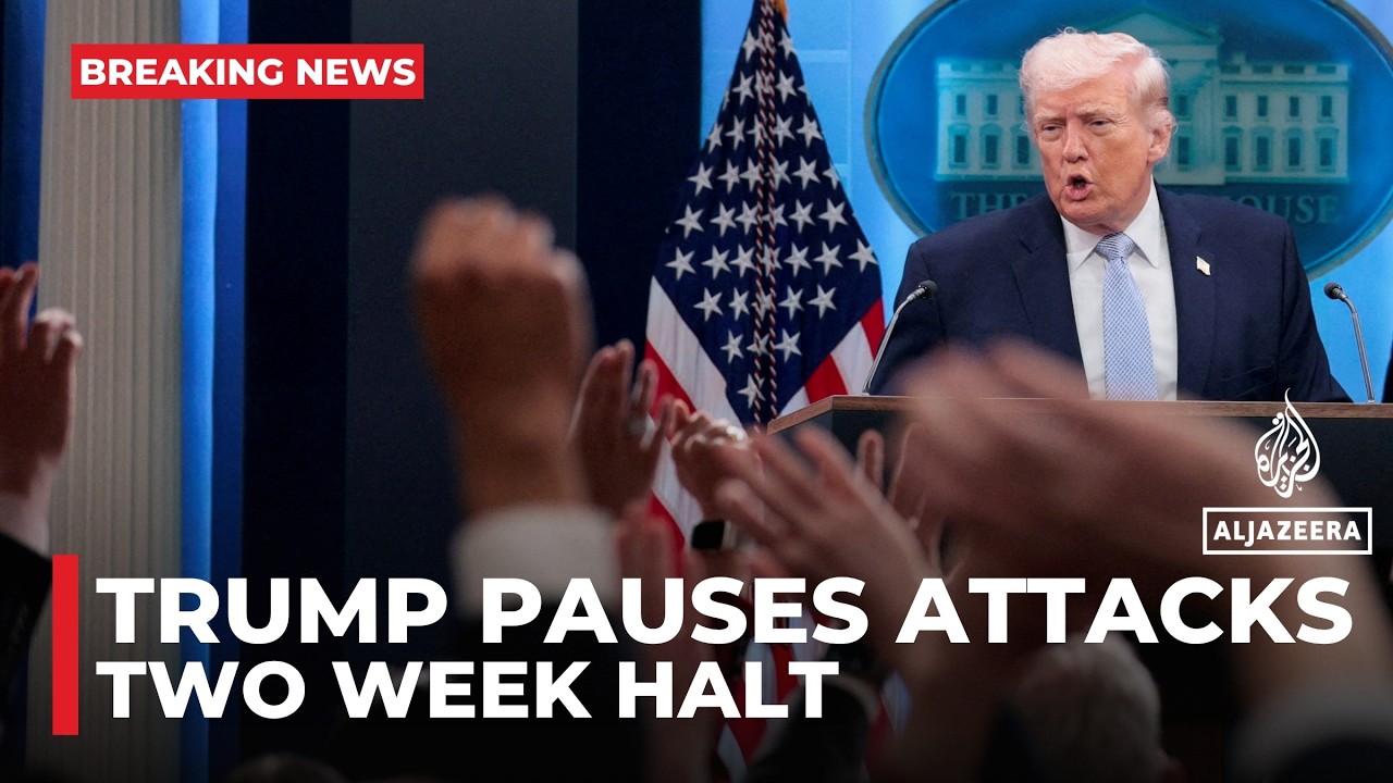 Trump says US to ‘suspend bombing and attack of Iran’ for two weeks